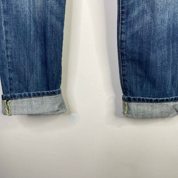 Cabi Patchwork Embroidered Slouchy Boyfriend Ankle Jeans Relaxed Boho womens 4 - Picture 9 of 15